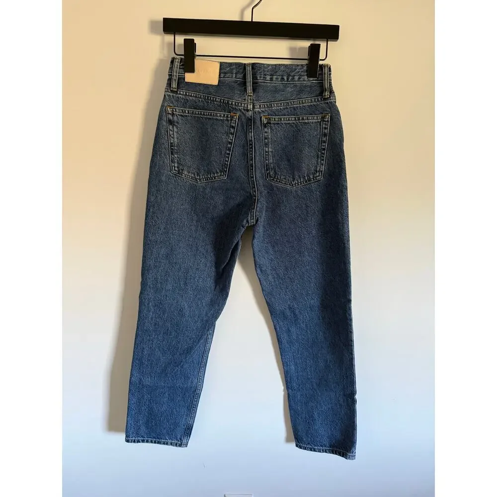 $128 Everlane 90s Cheeky Jean - Dark Wash - 25 Ankle (27” inseam)